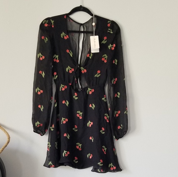 🍒NWT🍒 FL&L CHERRY PRINT DRESS - Picture 10 of 12